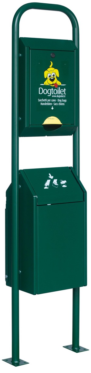 DOGTOILET Standard mit Schwingdeckel