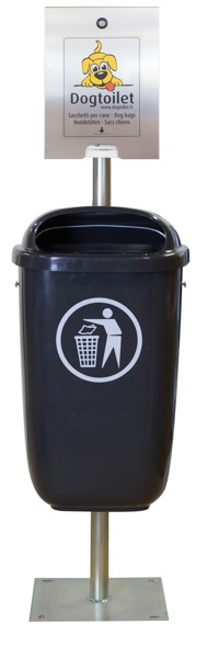 Dispenser sacchetti per cani modello DOGTOILET Pickobello Combi INOX
