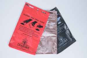 Sacchetti per la raccolta delle feci canine in HDPE (polietilene ad alta densità)
